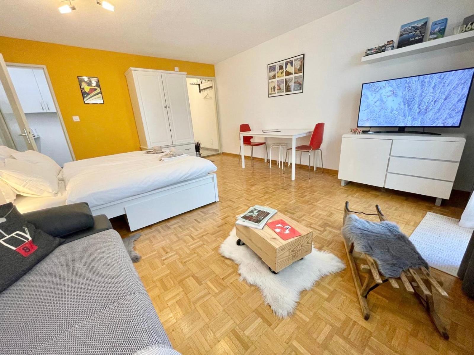 Studio Wolli - Stylish & Central - Steps To Matterhorn Gondola 체르마트 외부 사진